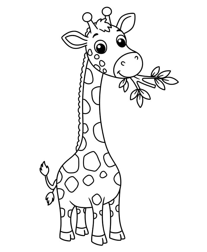 Erstaunliche Giraffe ausmalbilder