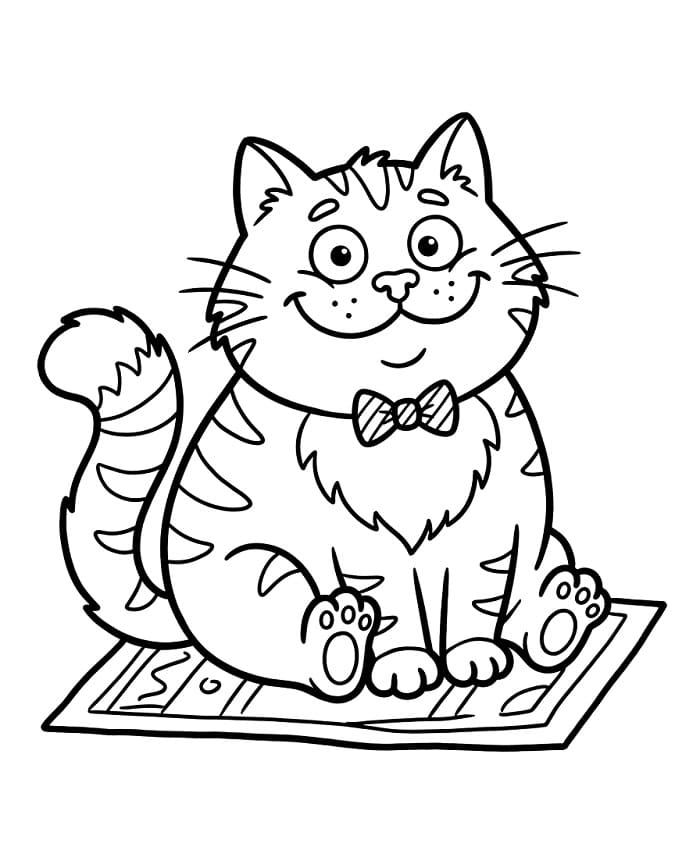 Erstaunliche Katze ausmalbilder