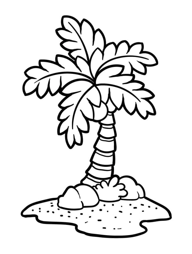 Erstaunliche Palme ausmalbilder