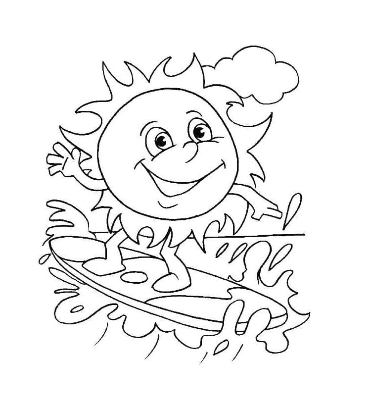 Erstaunliche Sonne ausmalbilder