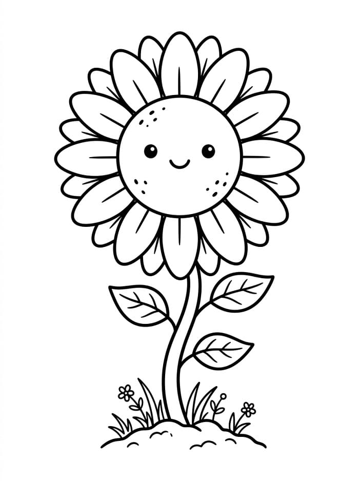 Sonnenblume ausmalbilder