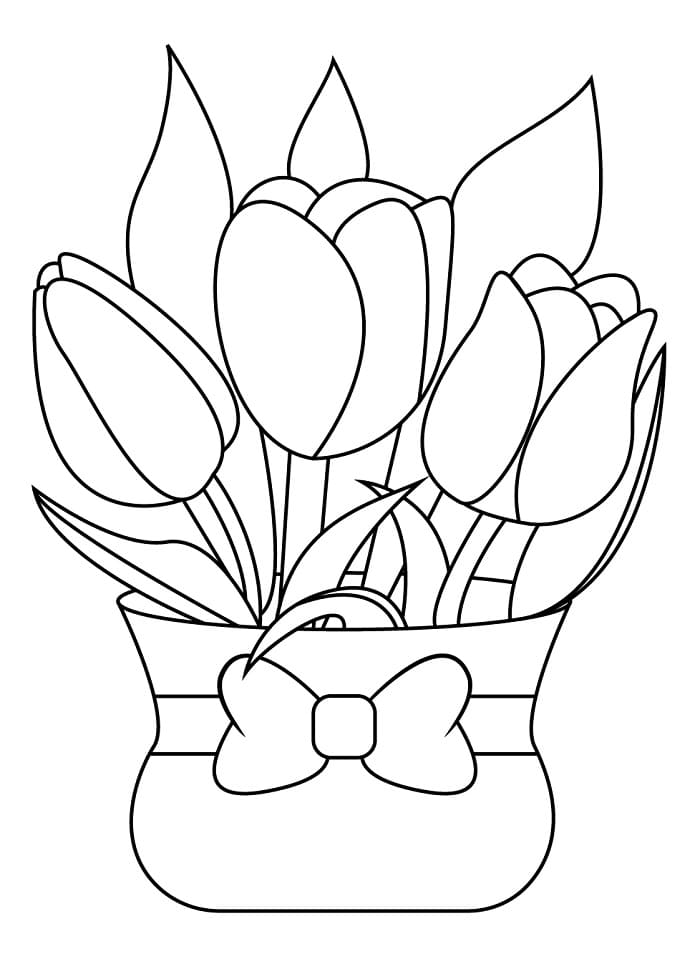 Erstaunliche Tulpe ausmalbilder