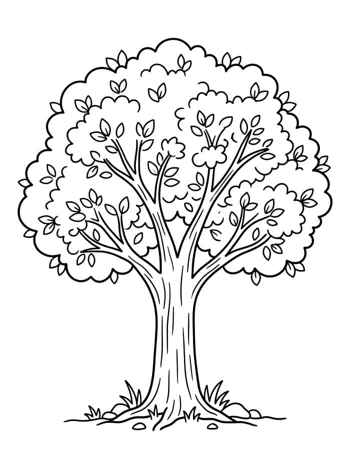 Erstaunlicher Baum ausmalbilder