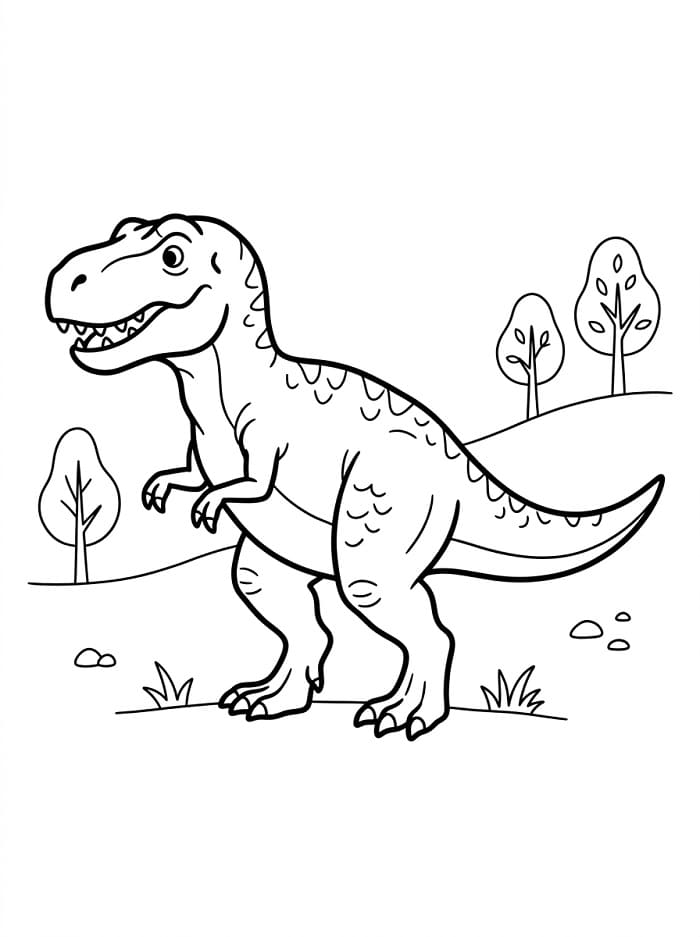 Erstaunlicher Dinosaurier ausmalbilder