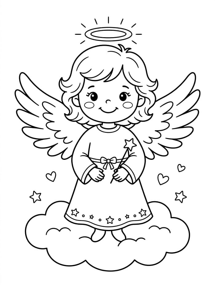 Erstaunlicher Engel ausmalbilder