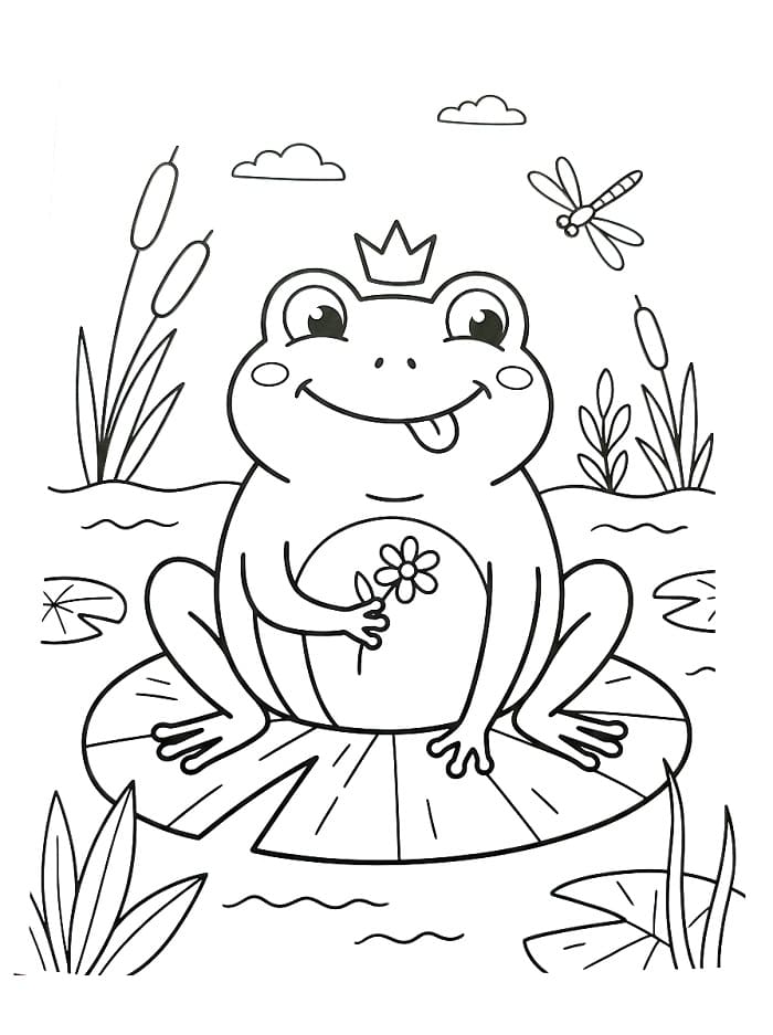 Erstaunlicher Frosch ausmalbilder