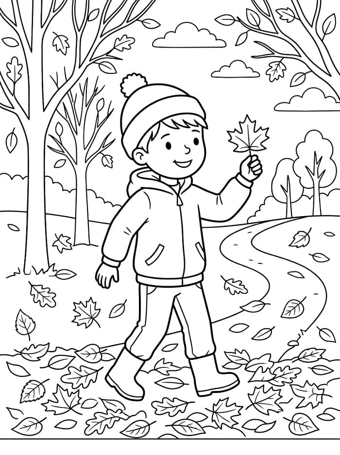 Erstaunlicher Herbst ausmalbilder