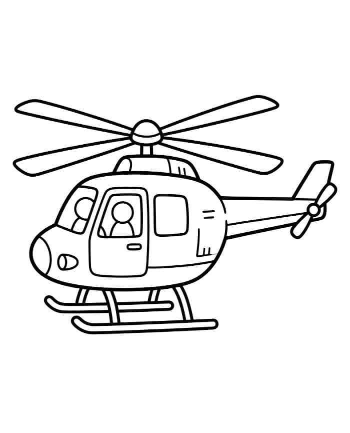 Erstaunlicher Hubschrauber ausmalbilder