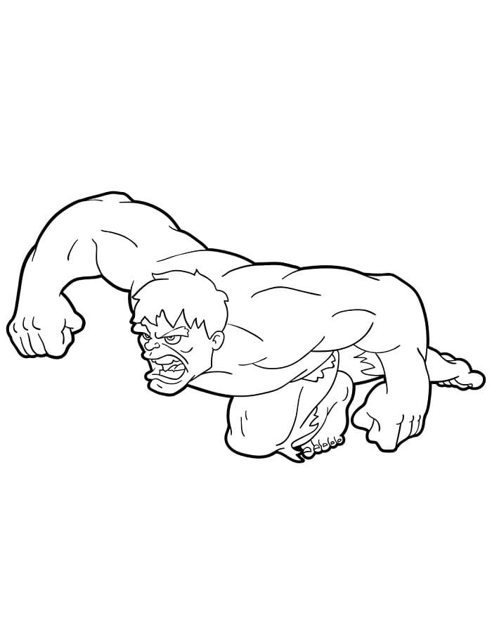 Erstaunlicher Hulk ausmalbilder
