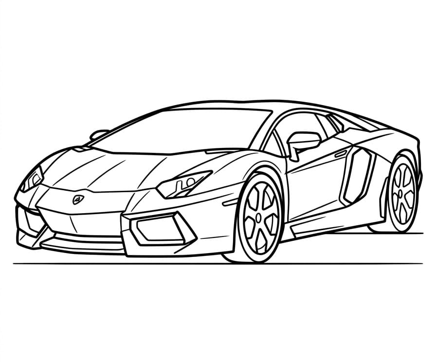 Erstaunlicher Lamborghini ausmalbilder
