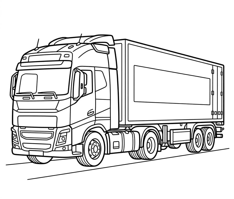 Erstaunlicher Lastwagen ausmalbilder