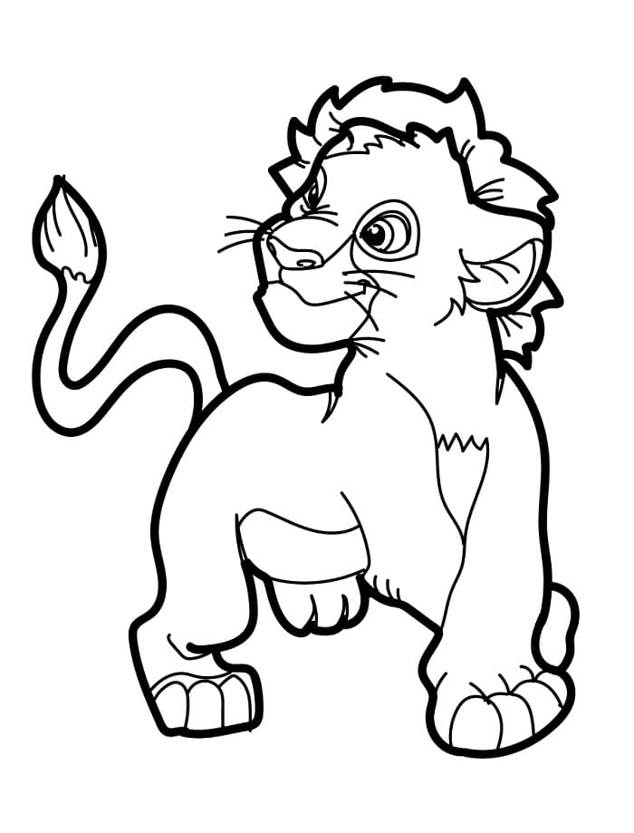 Erstaunlicher Löwe ausmalbilder