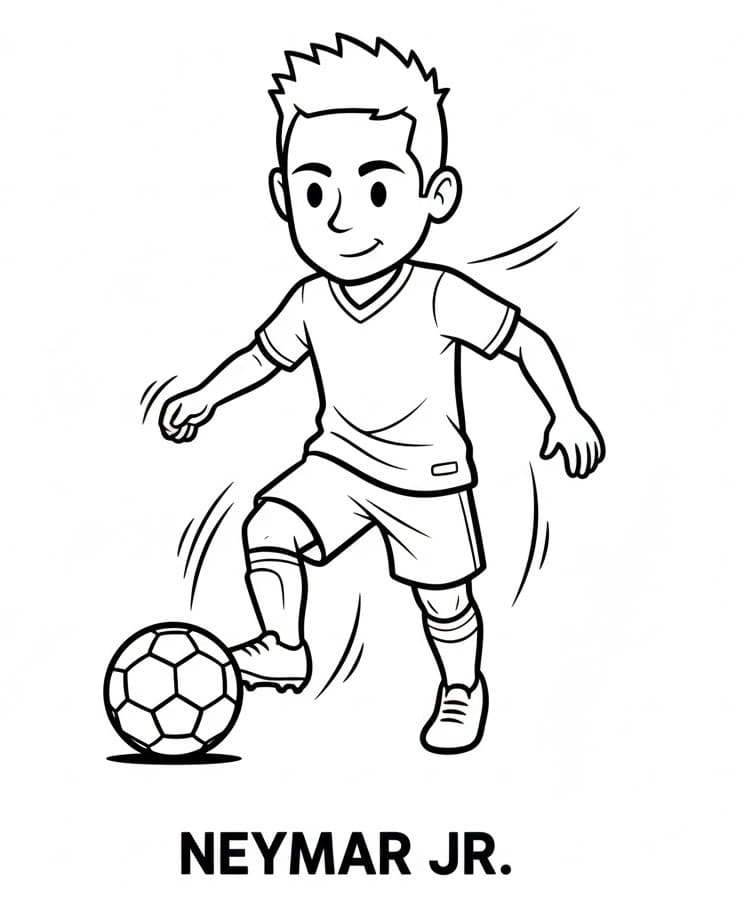 Erstaunlicher Neymar ausmalbilder