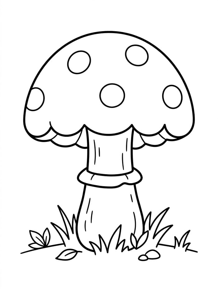 Erstaunlicher Pilz ausmalbilder