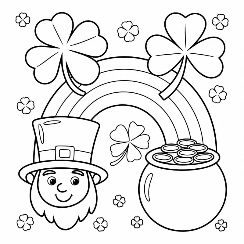 Erstaunlicher St. Patrick's Day ausmalbilder