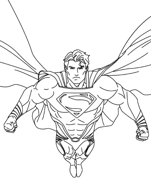 Erstaunlicher Superman ausmalbilder