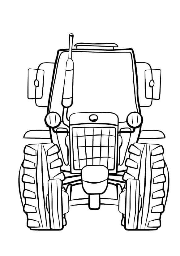 Erstaunlicher Traktor ausmalbilder