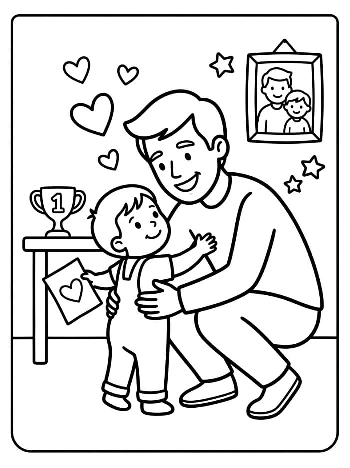 Erstaunlicher Vatertag ausmalbilder