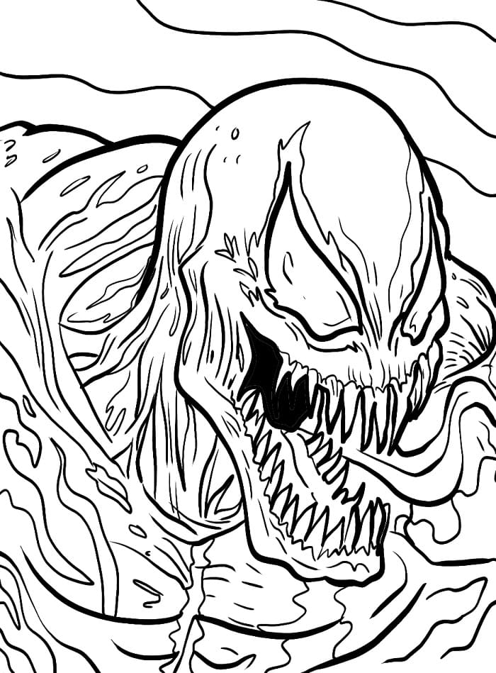Erstaunlicher Venom ausmalbilder