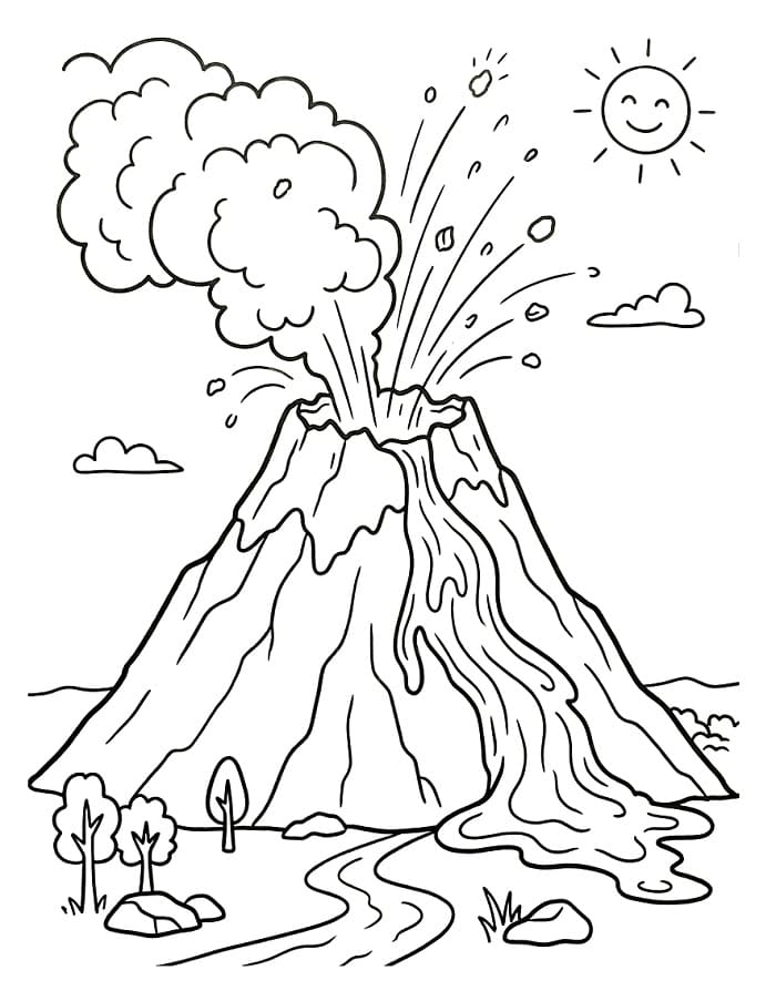 Vulkan ausmalbilder