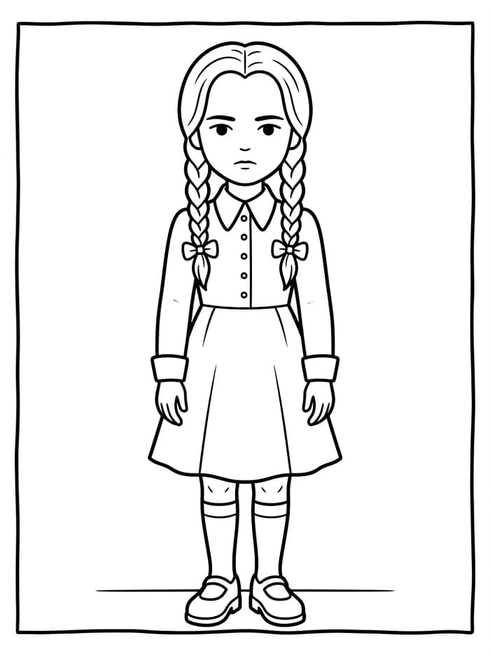 Erstaunlicher Wednesday ausmalbilder