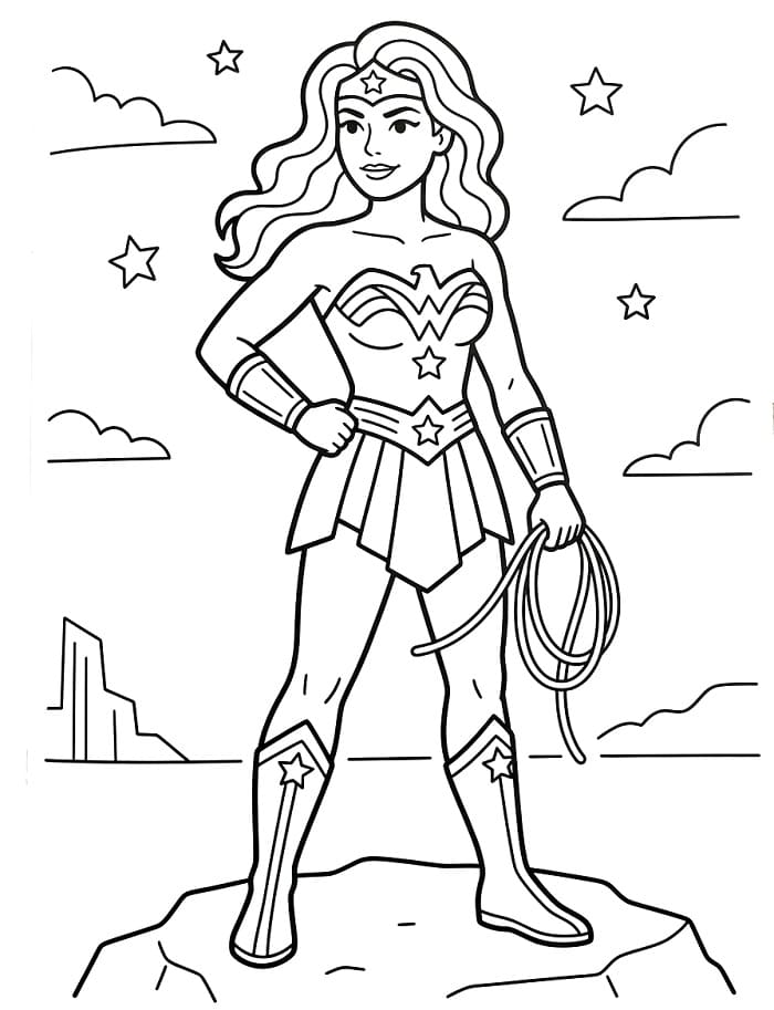 Wonder Woman ausmalbilder