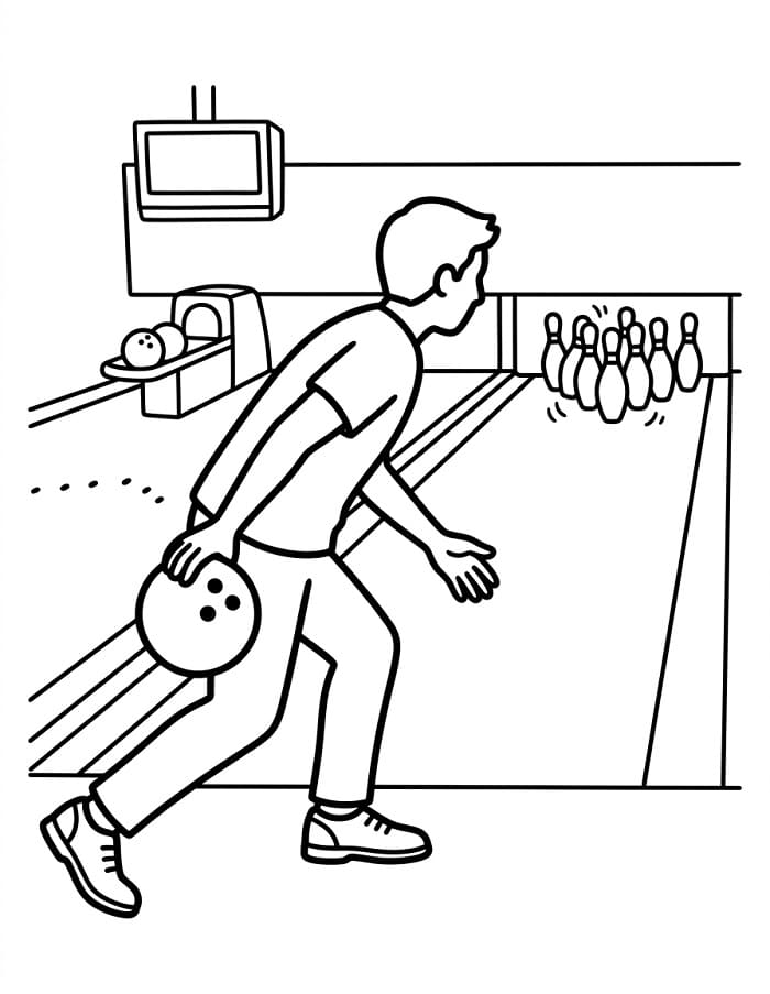 Bowling ausmalbilder