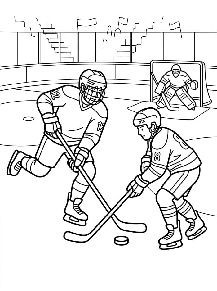 Erstaunliches Eishockey ausmalbilder