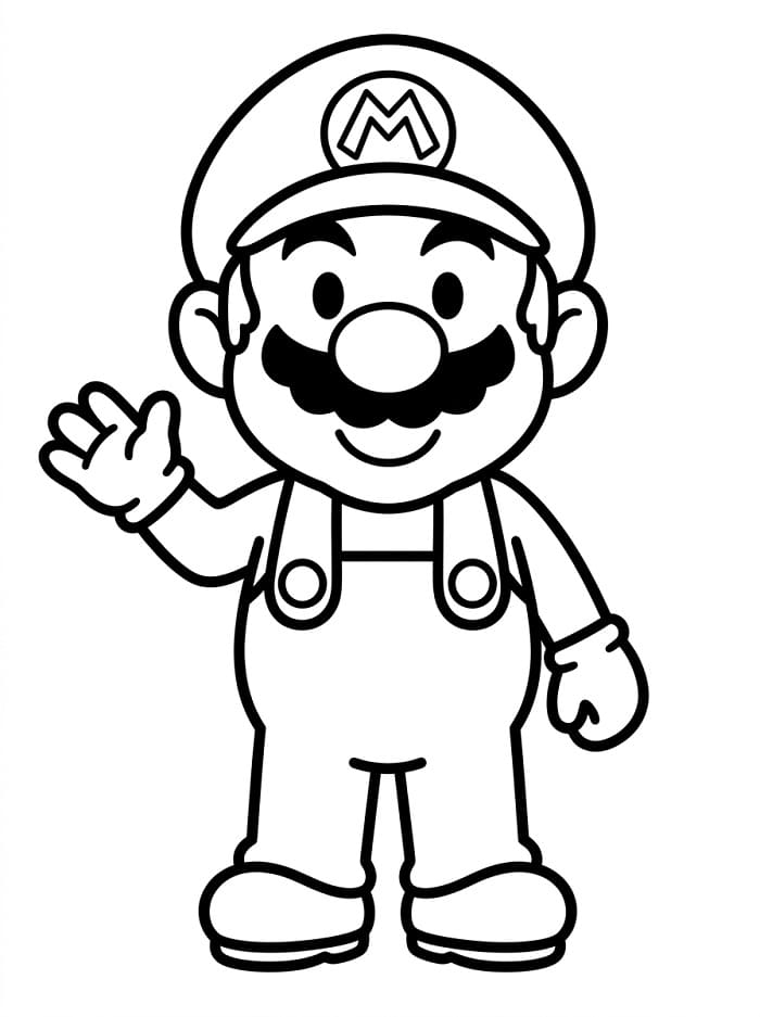 Erstaunliches Mario ausmalbilder