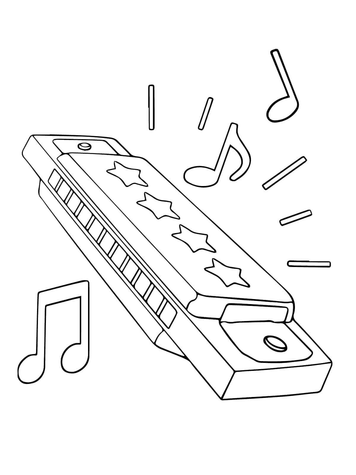Erstaunliches Musikinstrumente ausmalbilder