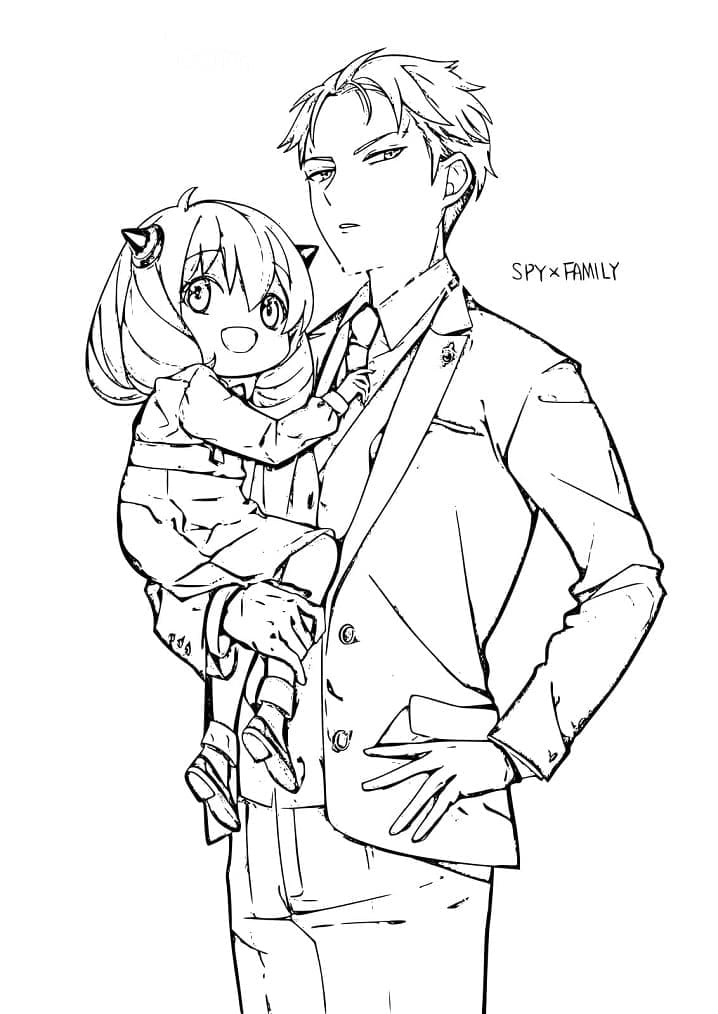 Erstaunliches Spy x Family ausmalbilder