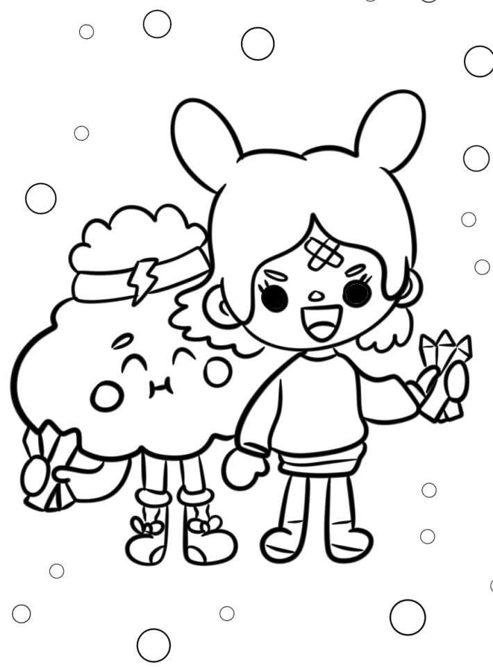 Erstaunliches Toca Boca ausmalbilder