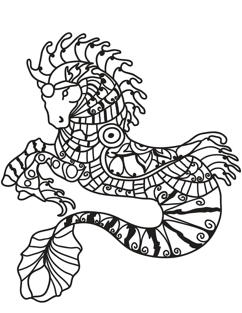 Erstaunliches Zentangle ausmalbilder