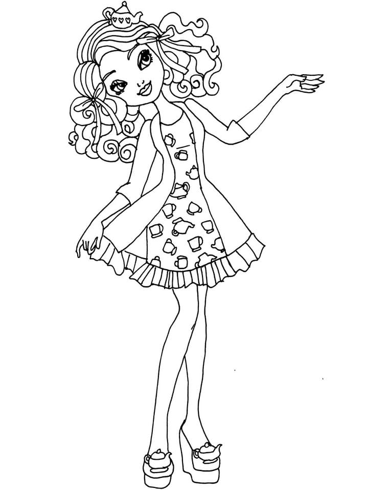 Ever After High Madeline Hatter ausmalbilder