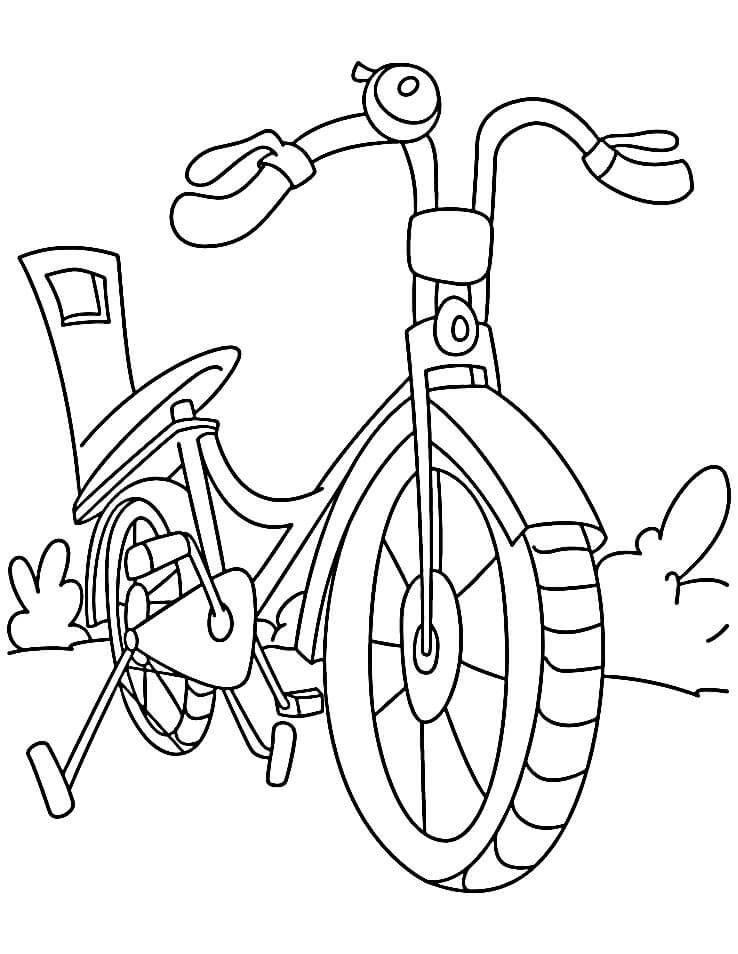 Fahrrad Malvorlage für Kinder ausmalbilder