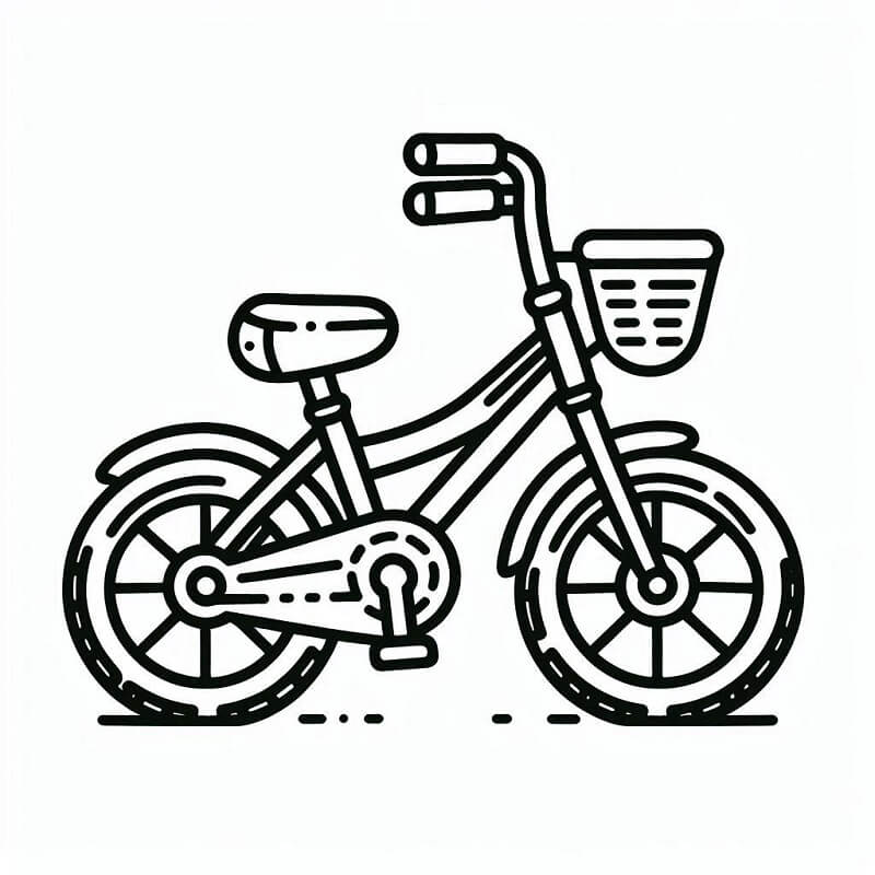 Fahrrad für 1-jährige Kinder ausmalbilder