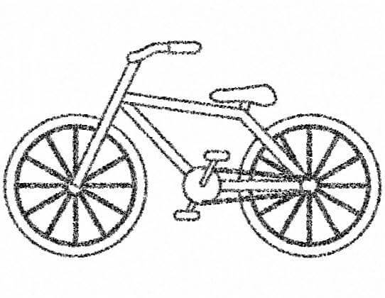 Fahrrad für 2-jährige Kinder ausmalbilder