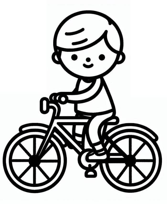 Fahrrad für 3-jährige Kinder ausmalbilder