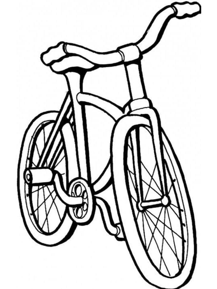 Fahrrad gratis ausmalbilder