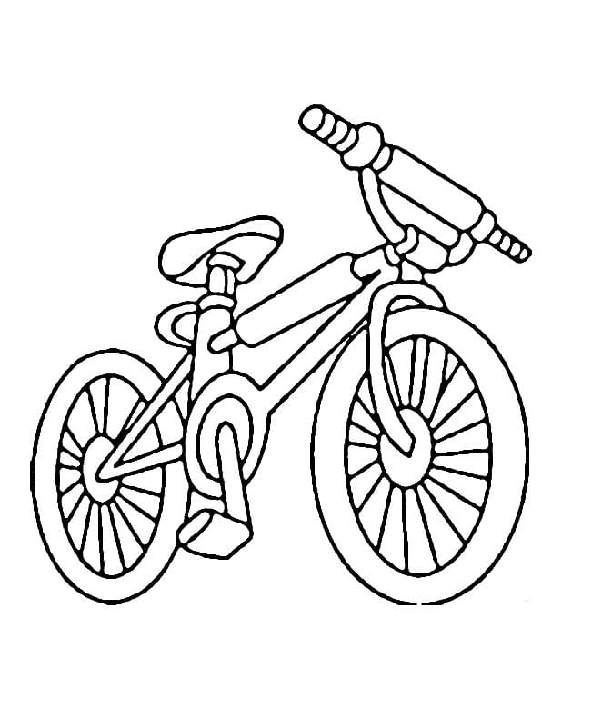Fahrrad zum Drucken ausmalbilder