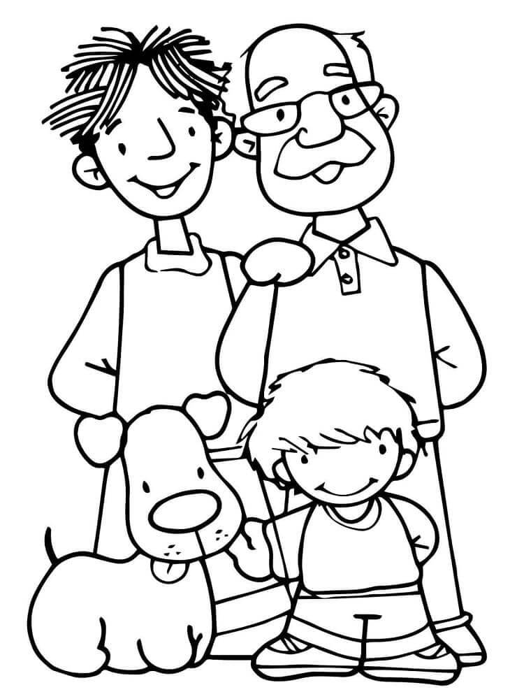 Familie Bild Frei ausmalbilder