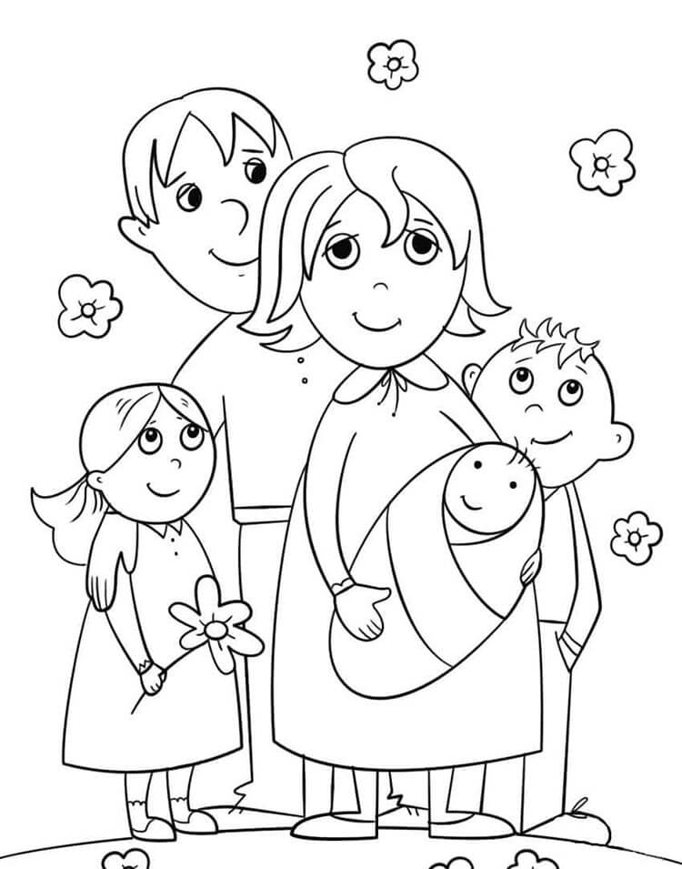 Familie Druckbar Kostenlos ausmalbilder