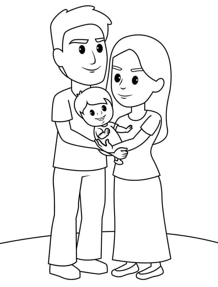 Familie Druckbares Für Kinder ausmalbilder