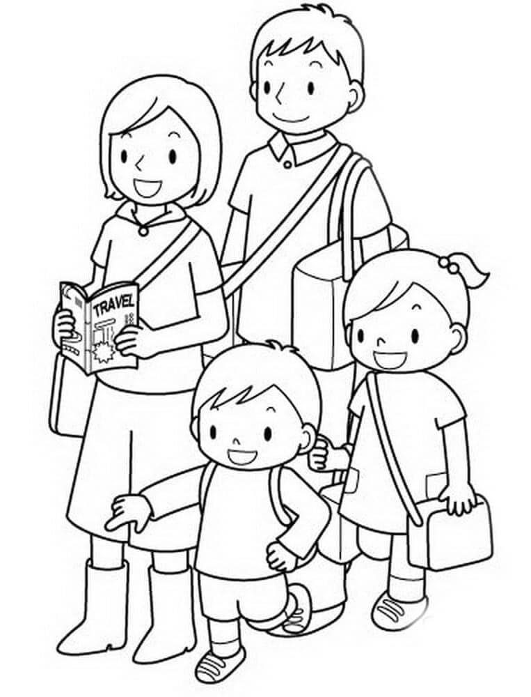 Familie Für 1-Jährige Kinder ausmalbilder