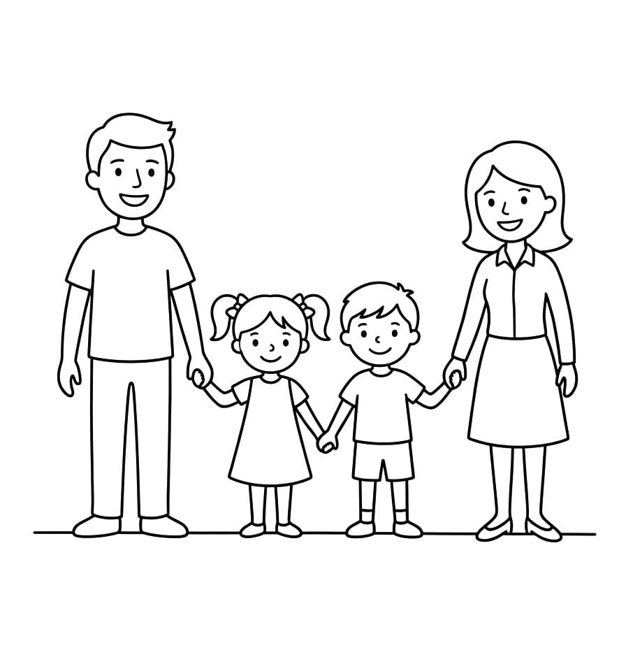 Familie Schön ausmalbilder