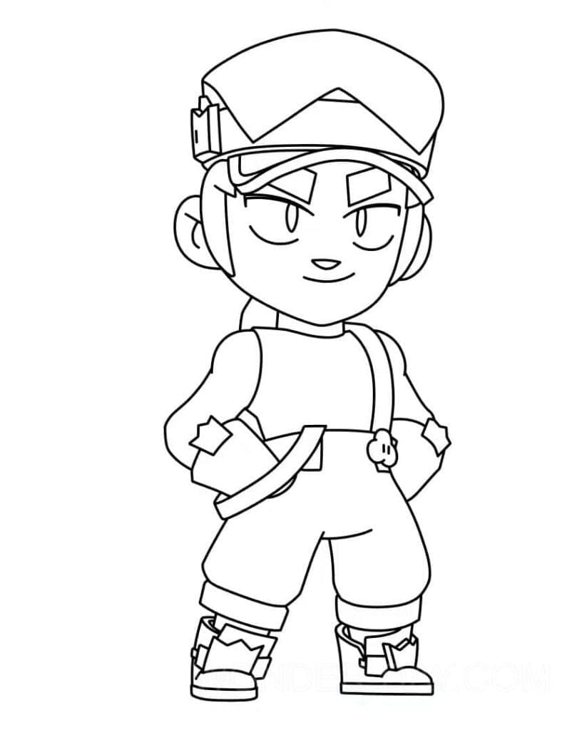 Fang di Brawl Stars ausmalbilder