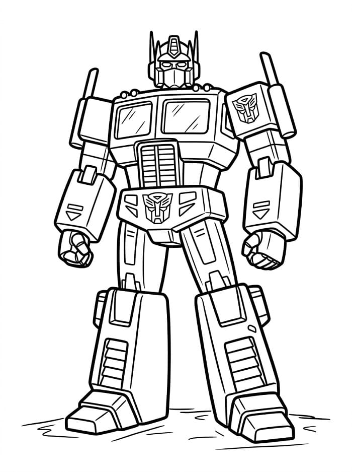 Fantastische Transformers ausmalbilder