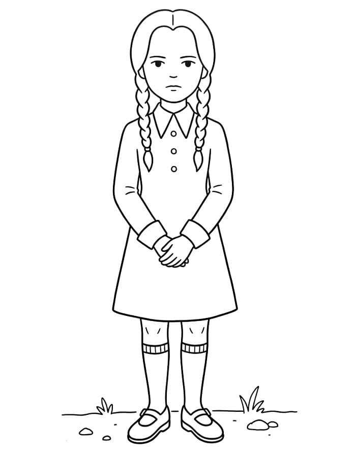 Fantastischer Wednesday ausmalbilder