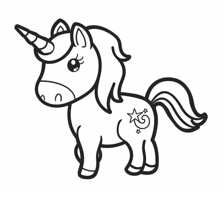 Fantastisches Einhorn ausmalbilder