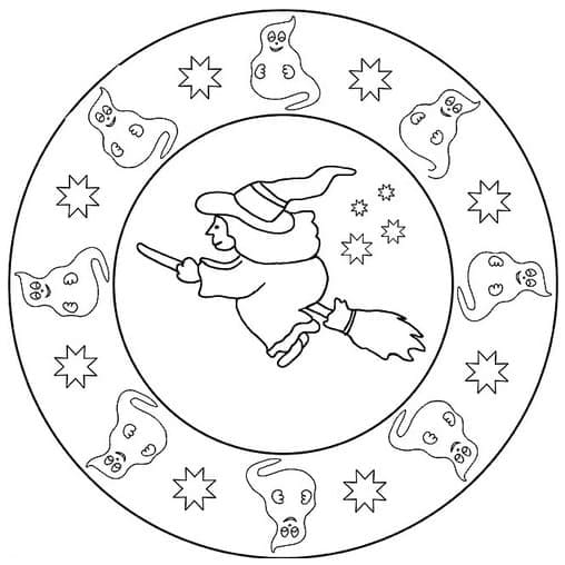 Halloween Mandala ausmalbilder